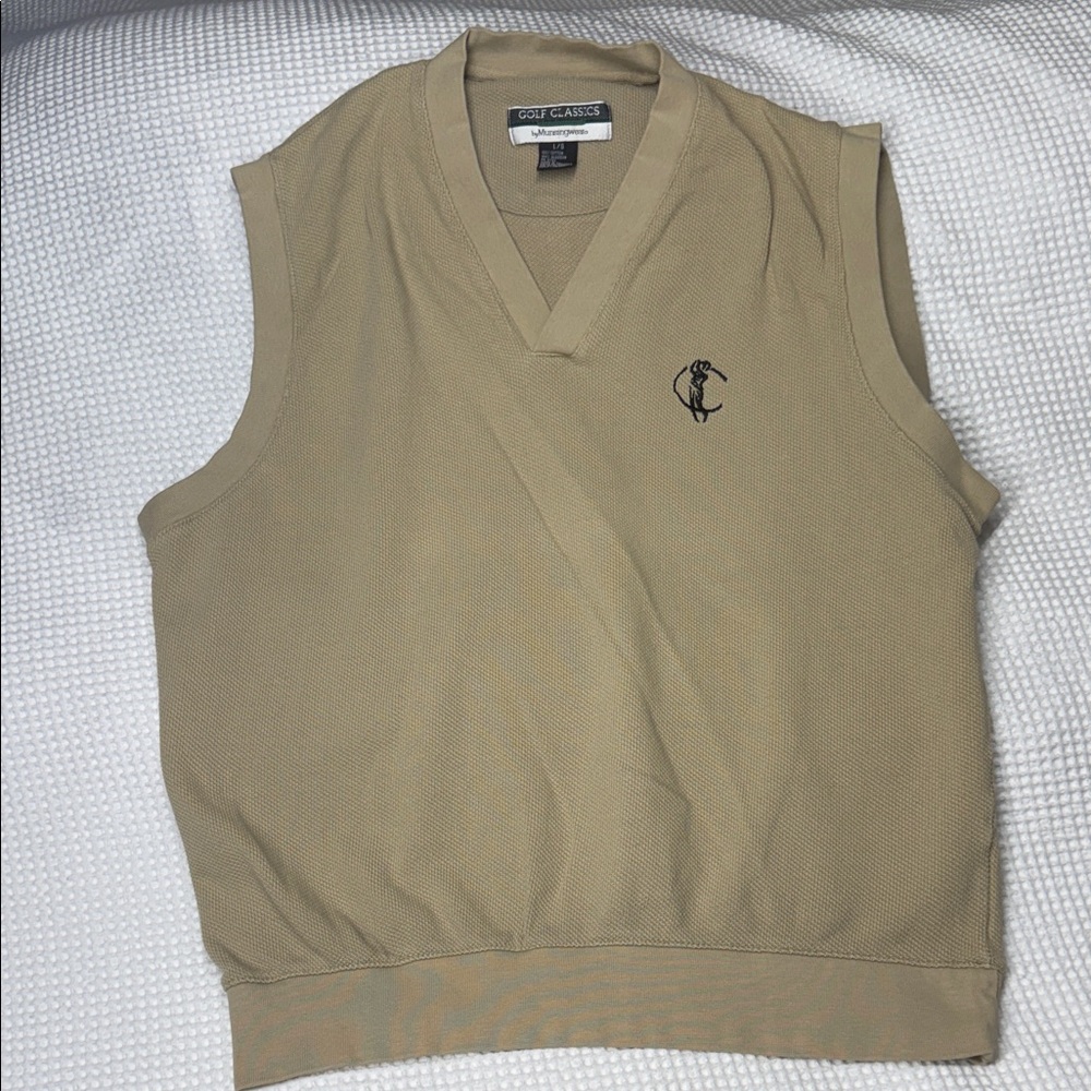 Golf Classics Tan Golf Vest - Large